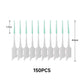 150Pcs Soft Rubber Interdental Brushes for Gentle Teeth Cleaning