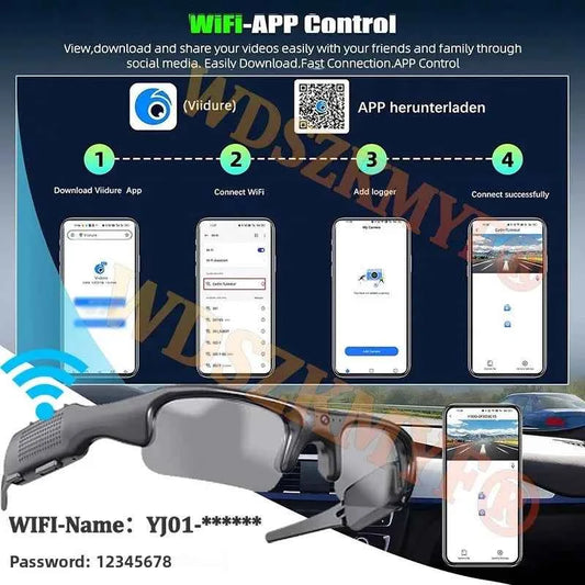 1080P HD Video Recorder Sports Camera with 170° Wide Angle