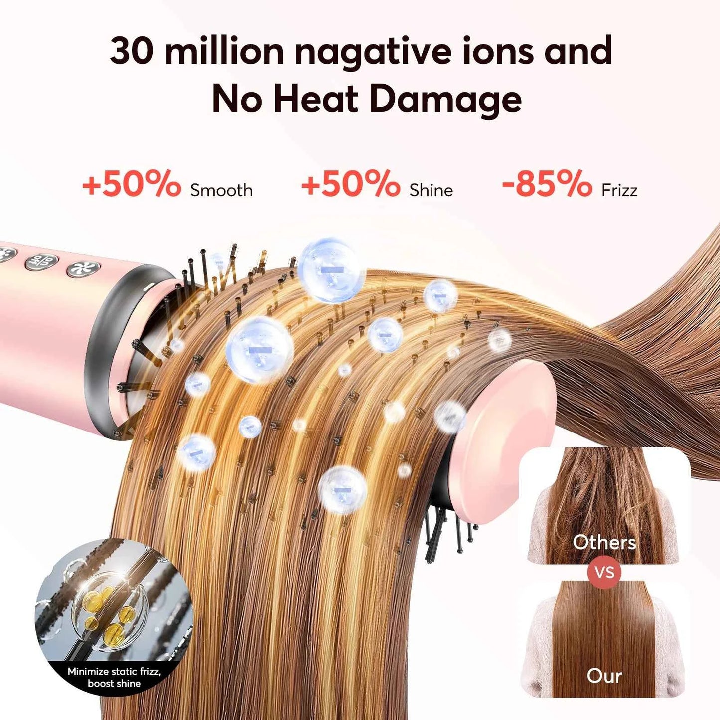 5in1 Hair Styler Dry Curl Straighten Shine