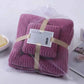 Coral Velvet Towel Set Soft Absorbent Luxurious Home Spa