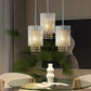Elegant Crystal Pendant Lights Chrome Clear Beads Adjustable
