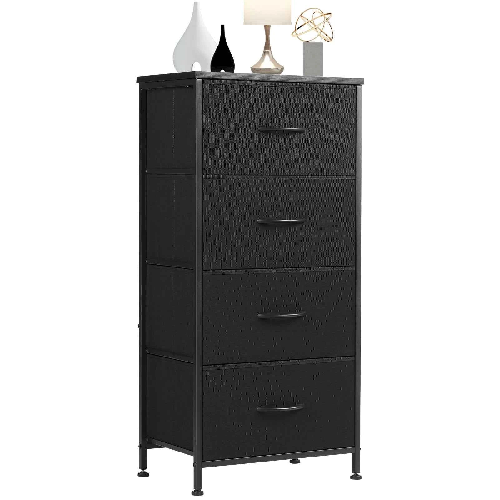 JHK Bedroom Dresser Stylish Storage Steel Frame Closet