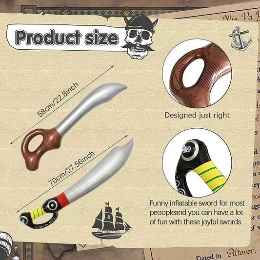 Inflatable Pirate Swords Party Favors Cosplay  Fun