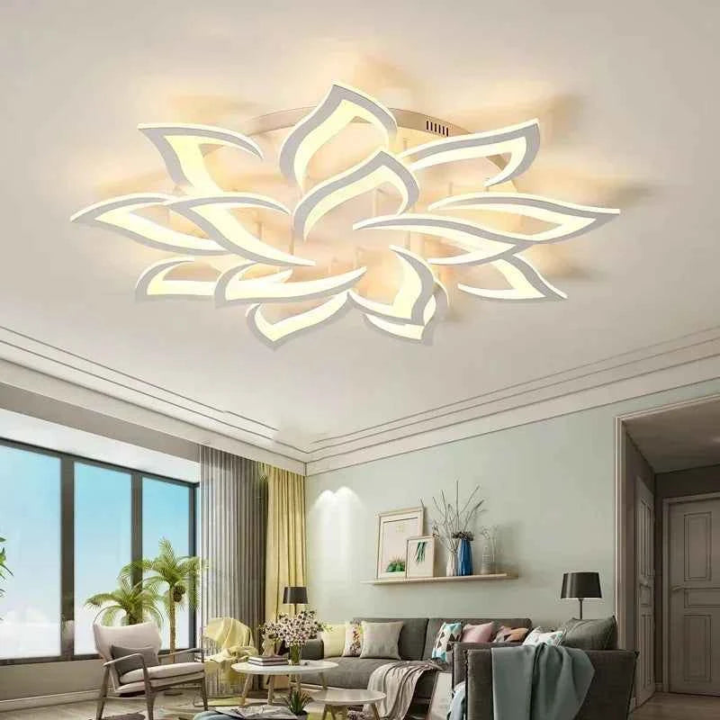 Modern Acrylic LED Ceiling Light Elegant Interior Lighting