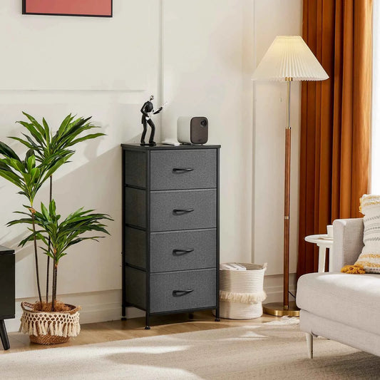 JHK Bedroom Dresser Stylish Storage Steel Frame Closet