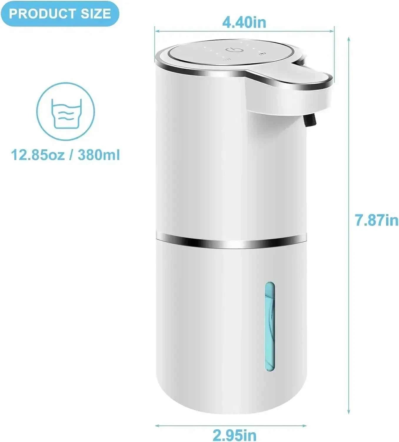 Touchless Foaming Soap Dispenser Rechargeable Adjustable Clean