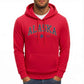 Alaska America Letter Print Oversized Fleece Hoody