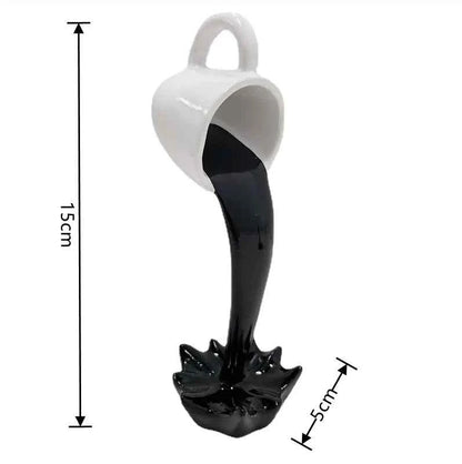 Floating Coffee Cup Sculpture Magical Kitchen Decor