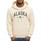 Alaska America Letter Print Oversized Fleece Hoody
