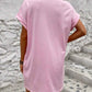 Round Neck Short Sleeve Mini Dress