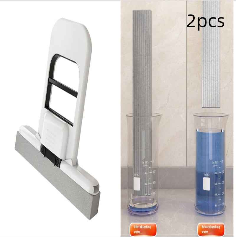 Handheld Mini Foldable Desktop Mop Small Cotton Mops Sponge Cleaning Tool For Bathroom Kitchen Desktop Glass Living Room Car