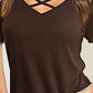 Crisscross Short Sleeve T-Shirt