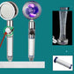 New Turbo Propeller Shower Head Water Saving High Preassure Flow 360 Degrees With Fan Extension Showerhead Rainfall With Holder