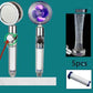 New Turbo Propeller Shower Head Water Saving High Preassure Flow 360 Degrees With Fan Extension Showerhead Rainfall With Holder