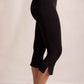 Side Slit Capris Leggings