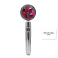 Propeller Driven Shower Head With Stop Button And Cotton Filter Turbocharged High Pressure Handheld Shower Nozzle