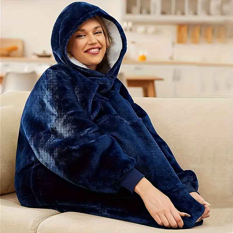 Ultra Soft Reversible Oversized Hoodie Blanket