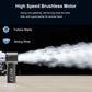 Zimonto handheld cooling device with high-speed motor and turbine blade for strong and refreshing wind