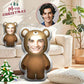 Zimonto Custom Bear Face Pillow - Fun & Personalized Decor