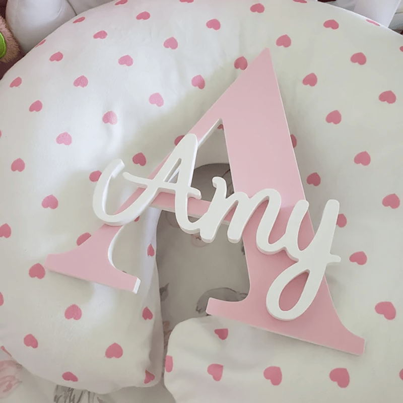 Zimonto Custom Wooden Name Sign - Personalize Your Space