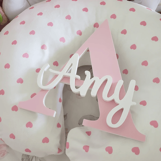 Zimonto Custom Wooden Name Sign - Personalize Your Space