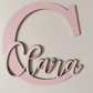 Zimonto Custom Wooden Name Sign - Personalize Your Space