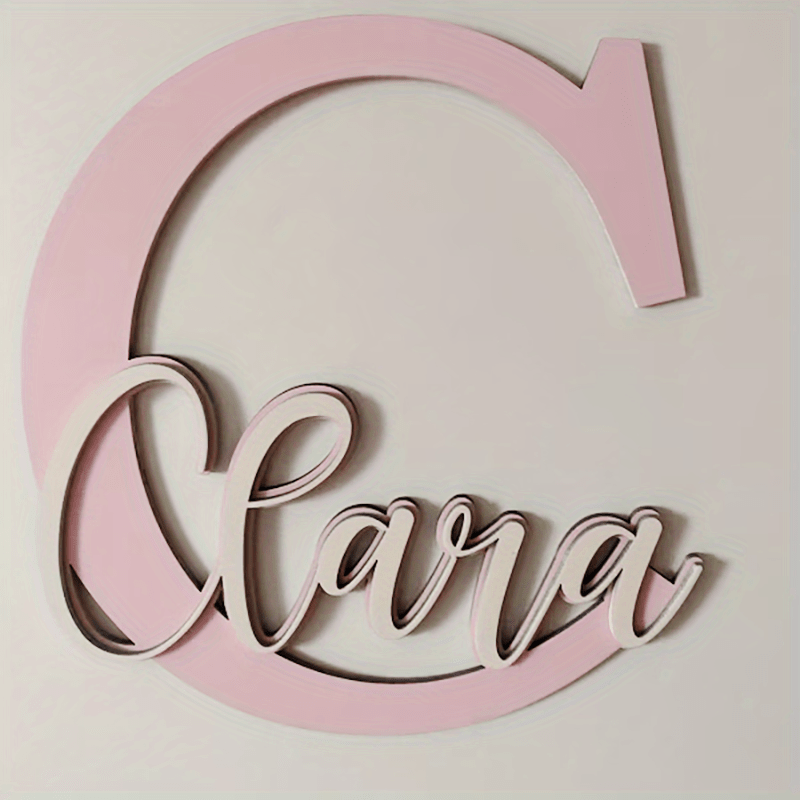 Zimonto Custom Wooden Name Sign - Personalize Your Space