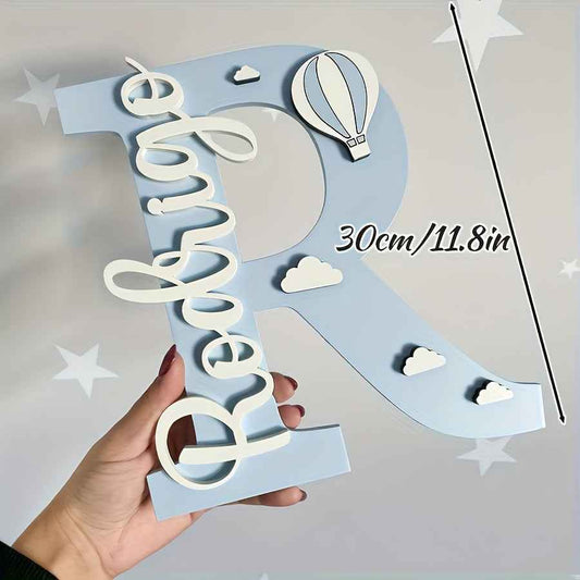 Zimonto Custom Wooden Name Sign – Personalized Wall Decor