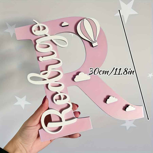 Zimonto Custom Wooden Name Sign – Personalized Wall Decor