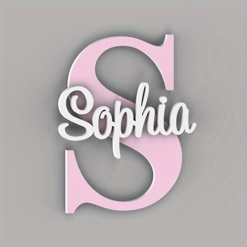 Zimonto Custom Wooden Name Sign - Personalize Your Space