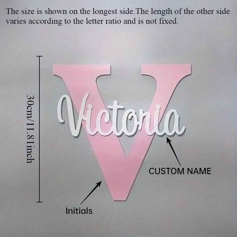 Zimonto Custom Wooden Name Sign - Personalize Your Space