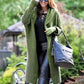 imms1k-9f - Womens AllSeason Hooded ButtonUp Knit Cardigan