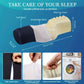 Neck Support Pillow Medium Soft Blue Washable Sleep Relief