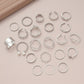 Zimonto - A Set Of 108 Elegant And Simple Imitation Pearl Geometric Heart Butterfly Star Stackable Rings, Earrings, Ear Studs, Necklaces, Bracelets, Fashionable Jewelry For Ladies, Suitable For Daily Wear, Parties, Vacations, Dates, And Holidays As Gifts (without B