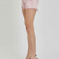 RISEN High Rise Distressed Denim Shorts