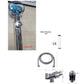 New Turbo Propeller Shower Head Water Saving High Preassure Flow 360 Degrees With Fan Extension Showerhead Rainfall With Holder