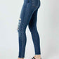 Judy Blue Full Size  High Waist Distressed Skinny Jeans
