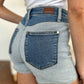 Judy Blue Full Size Color Block Denim Shorts