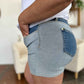 Judy Blue Full Size Color Block Denim Shorts
