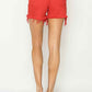RISEN High Rise Distressed Denim Shorts