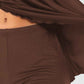 Scoop Neck Top and Shorts Lounge Set