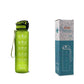 1L Motivational Tritan Water Bottle With Time Markers & Leakproof Design For Fitness & Sports