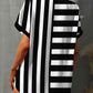 FAM-FAM Striped Button Up Short Sleeve Shirt