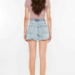 Kancan Distressed High Waist Denim Shorts with Pockets