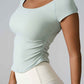 Round Neck Short Sleeve Active T-Shirt