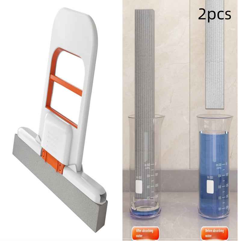 Handheld Mini Foldable Desktop Mop Small Cotton Mops Sponge Cleaning Tool For Bathroom Kitchen Desktop Glass Living Room Car