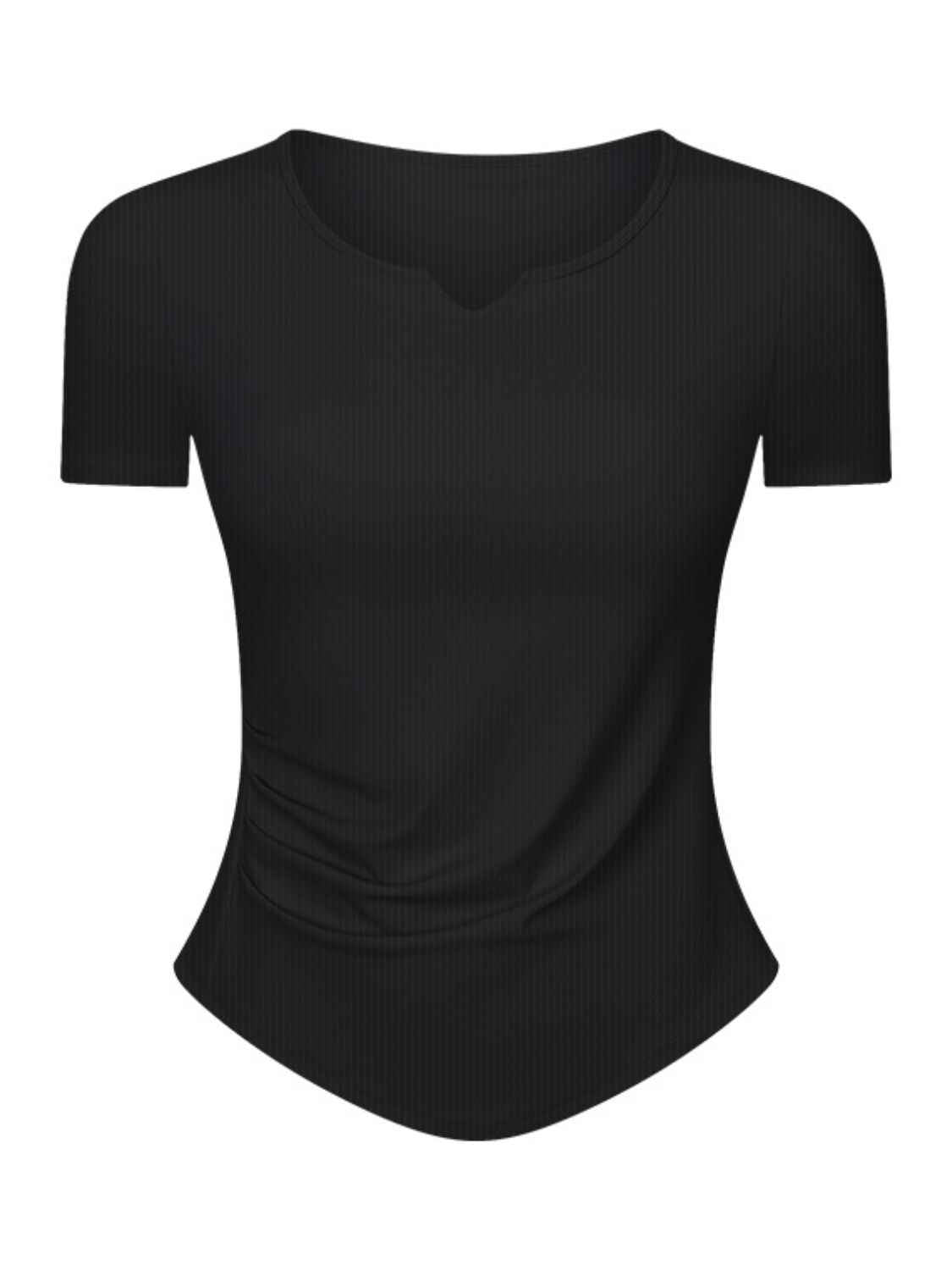 Millennia Notched Short Sleeve Active T-Shirt