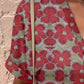 Full Size Printed Notched Short Sleeve Blouse