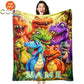 Zimonto Personalized Dinosaur Blanket for Kids