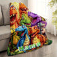 Zimonto Personalized Dinosaur Blanket for Kids